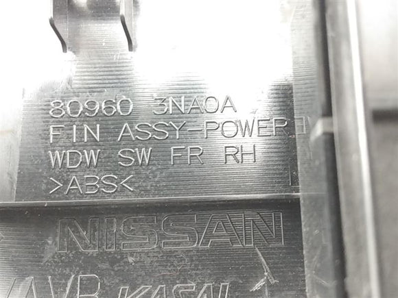 Nissan Leaf Front Right Door Window Switch