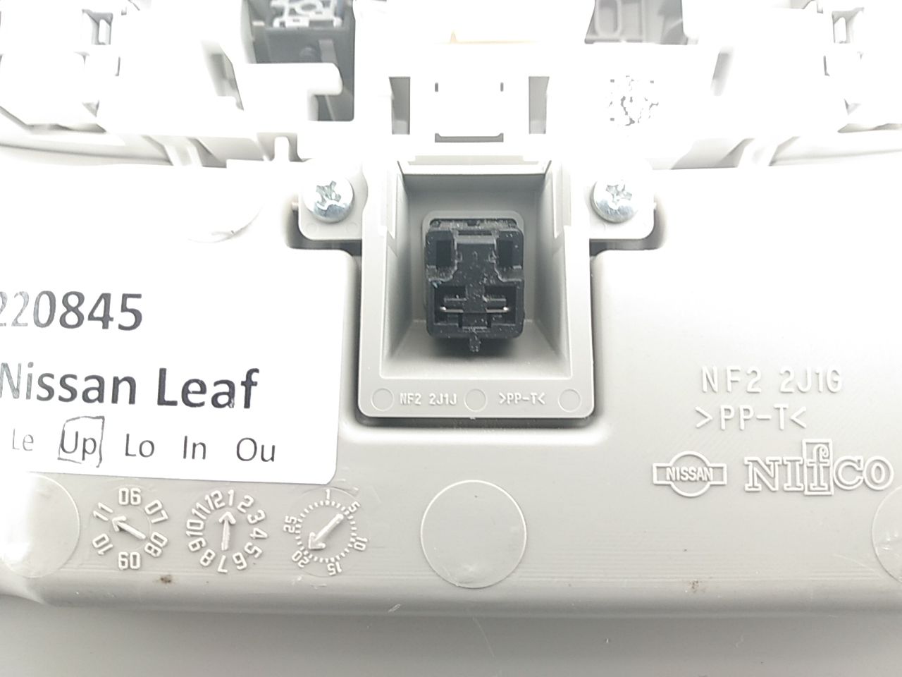 Nissan Leaf Front Overhead Console