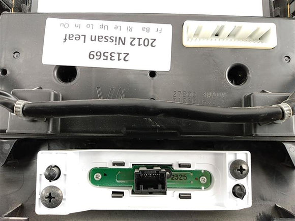 Nissan Leaf Center Dash Panel Controls Assembly