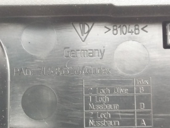 Porsche Cayenne Center Console Rear Aux Power