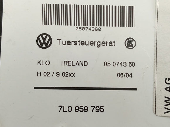 Porsche Cayenne Rear Left Window Motor & Controller