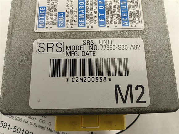 Honda Prelude Air Bag Control Module (SRS)