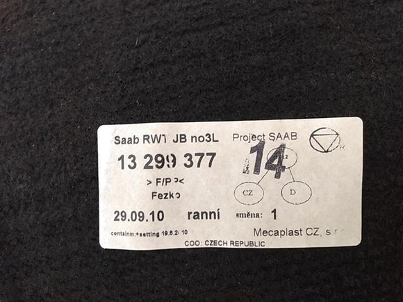 Saab 9-5 Rear Parcel Shelf