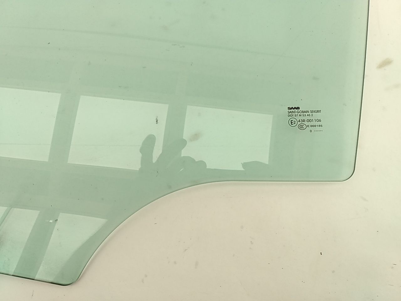 Saab 9-5 Rear Left Door Glass