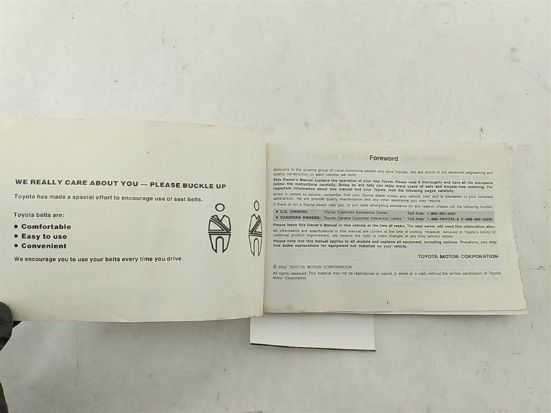 Toyota Celica Owners Manual