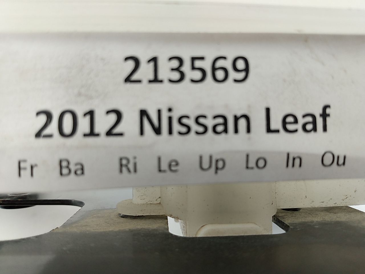 Nissan Leaf Brake Fluid Reservoir