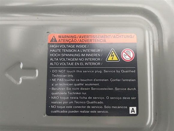 Nissan Leaf High Voltage Service Plug Cover