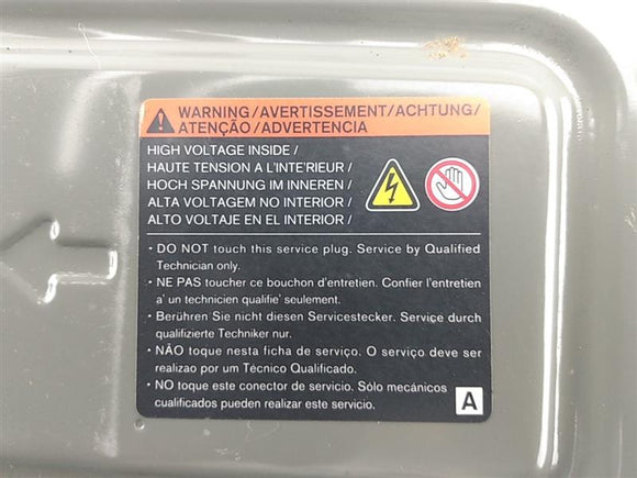 Nissan Leaf High Voltage Service Plug Cover