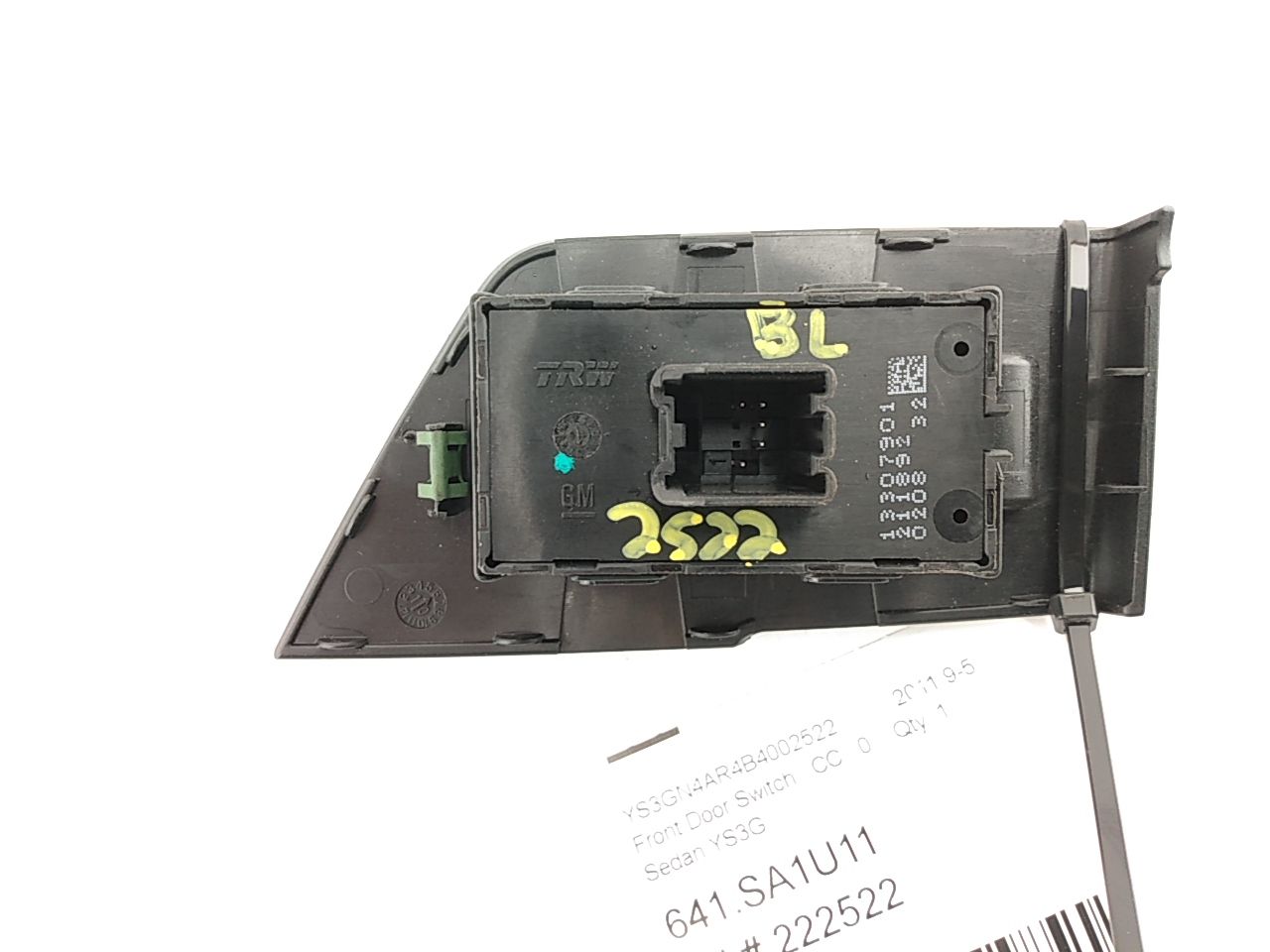 Saab 9-5 Rear Left Door Window Switch