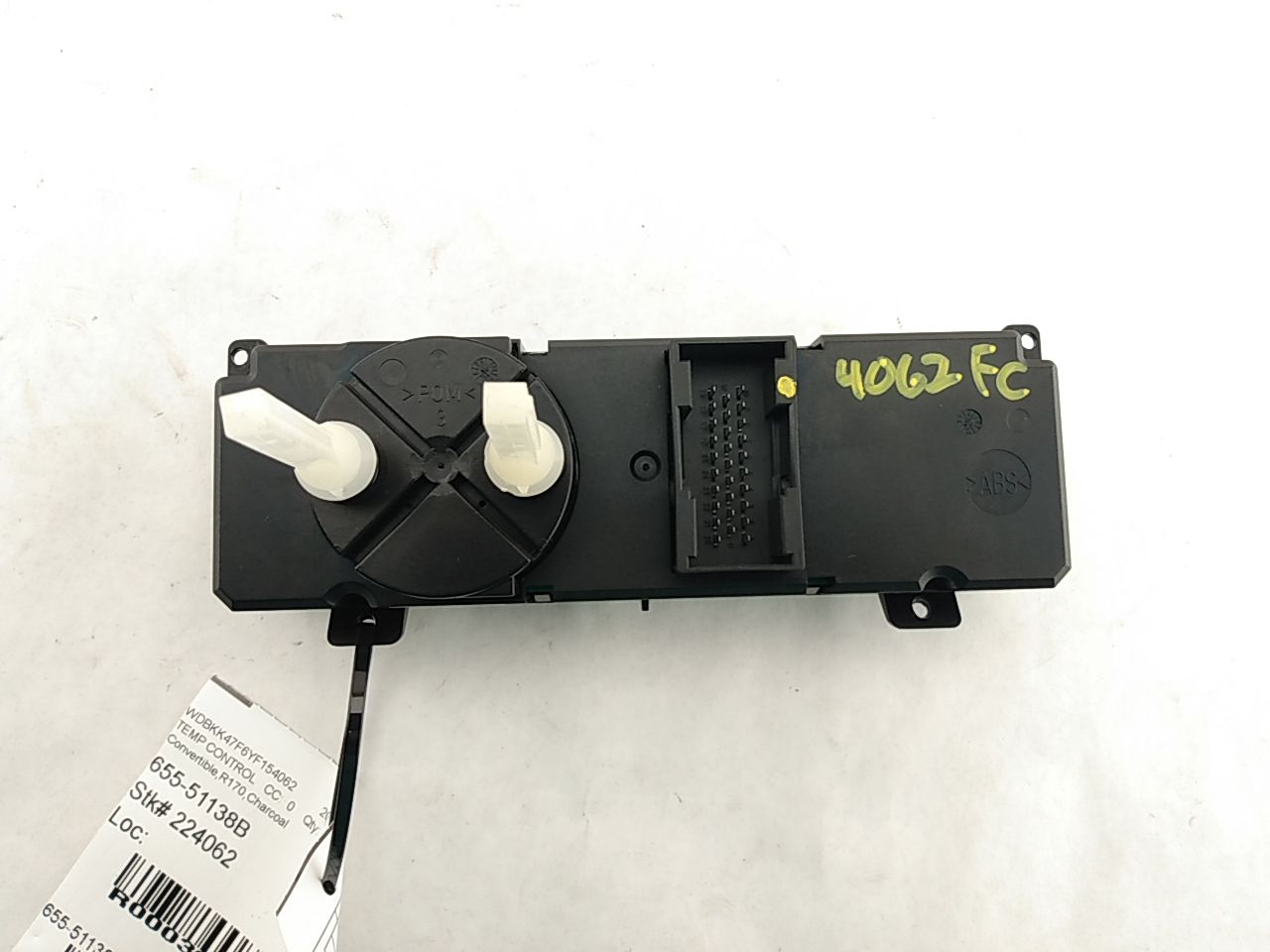 Mercedes SLK230 Temperature Control Unit