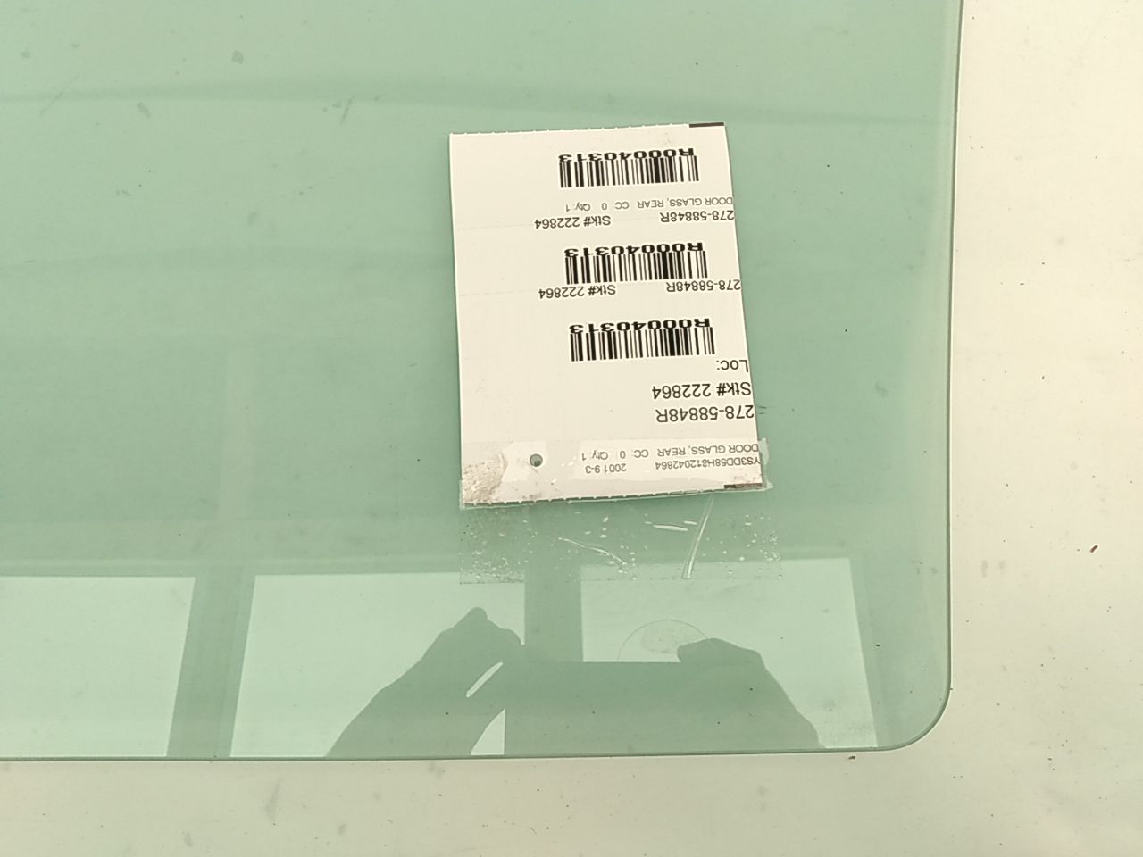 Saab 9-3 Rear Right Door Glass