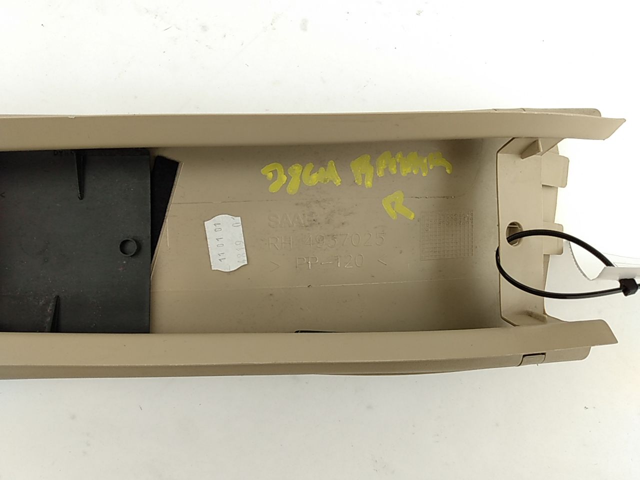 Saab 9-3 Passenger Right Rear Interior C Pillar Trim Panel