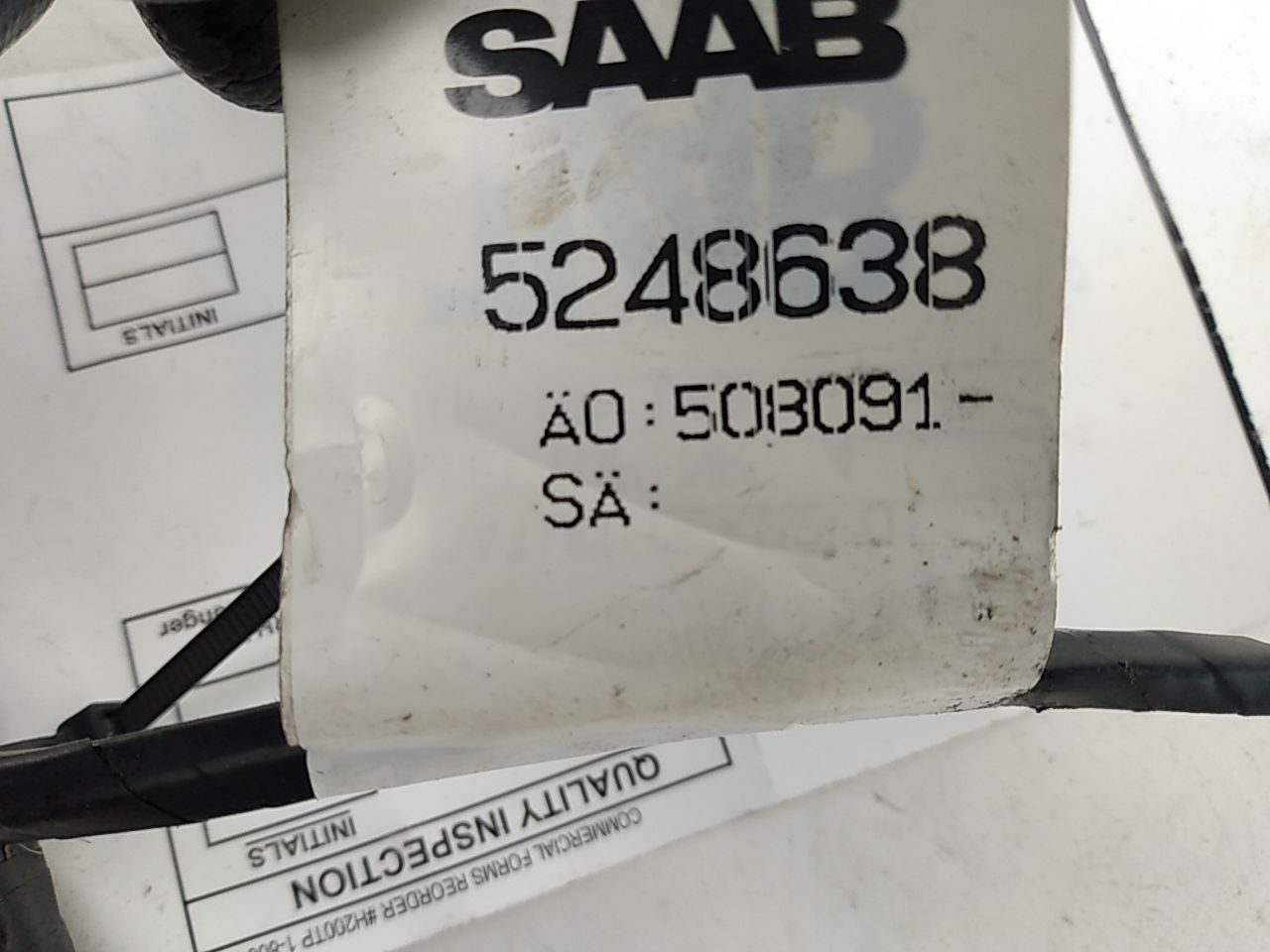 Saab 9-3 Front Right Door Wire Harness