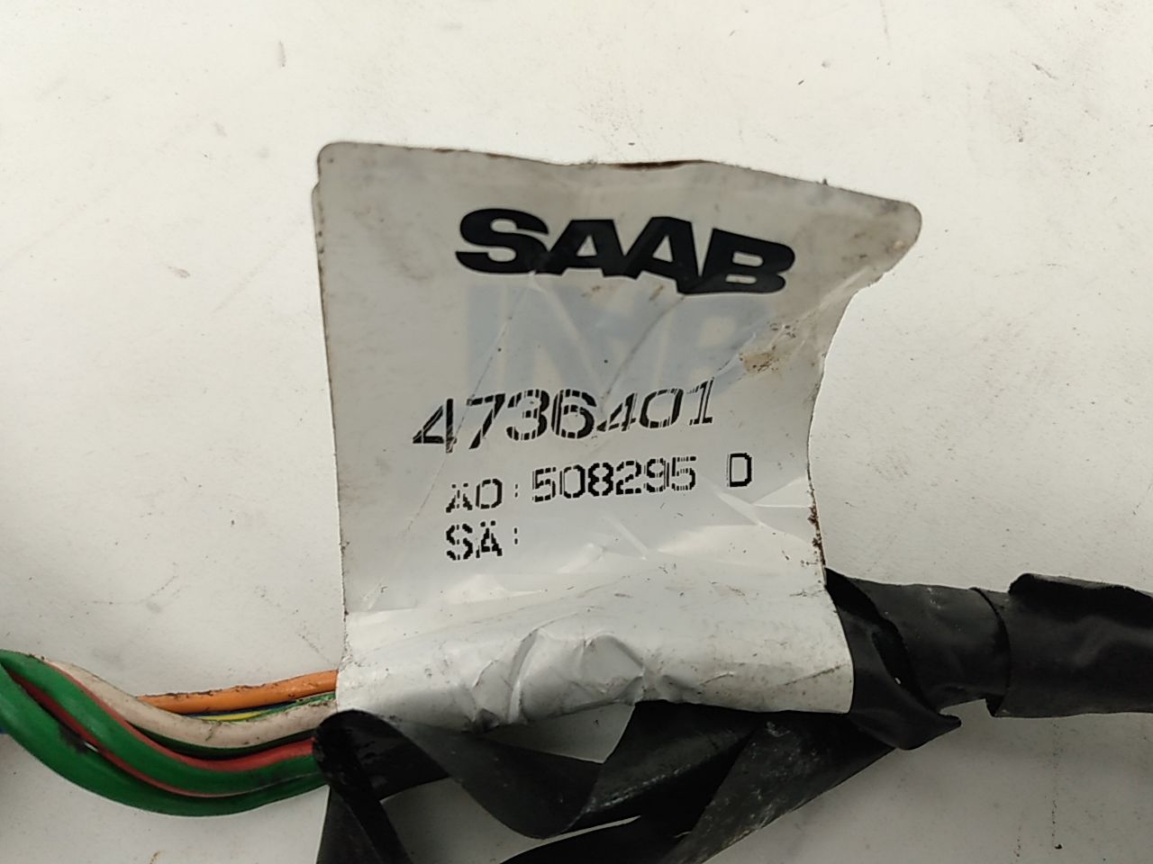 Saab 9-3 Rear Left Door Wire Harness