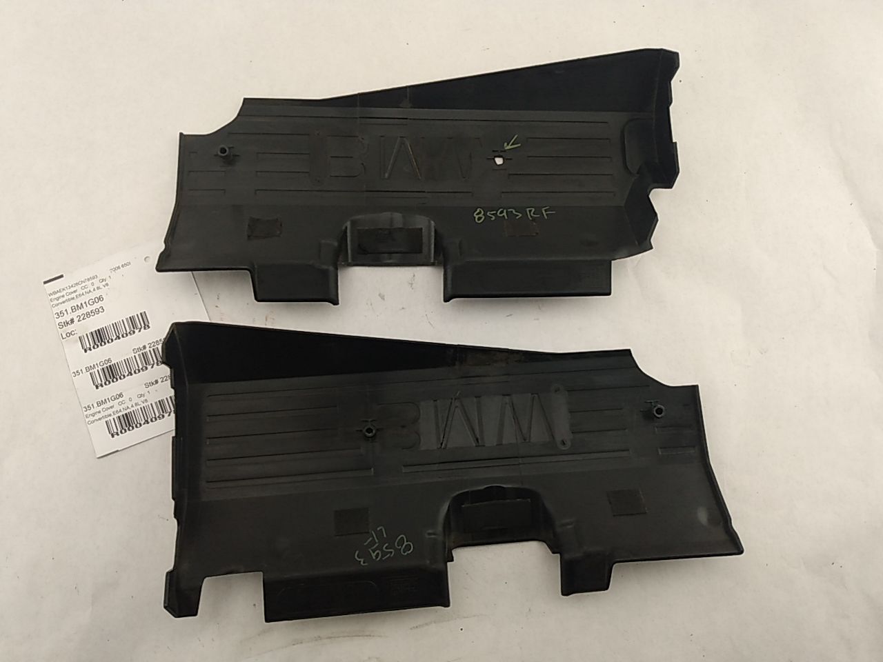 BMW 650I Engine Valve Cover Trim Panel