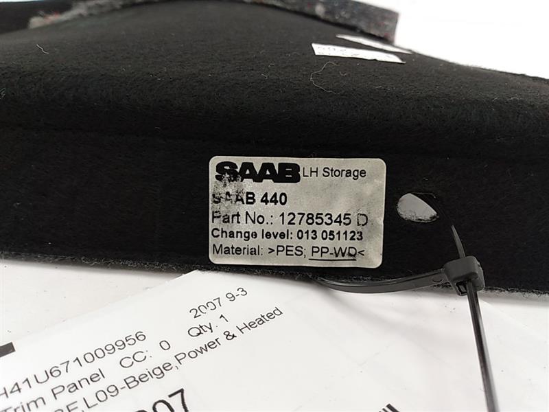 Saab 9-3 Back Left Trunk Trim