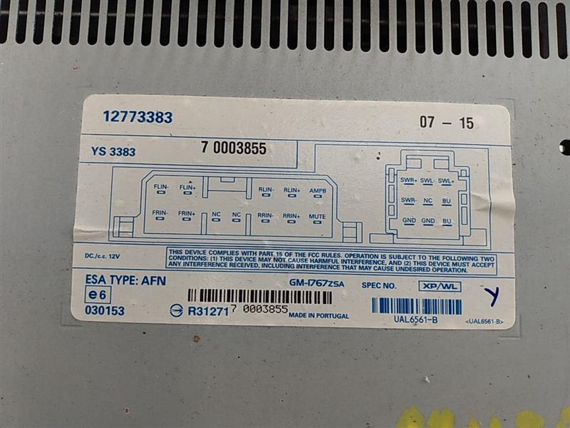 Saab 9-3 Rear Right Radio Audio Sound Amplifier