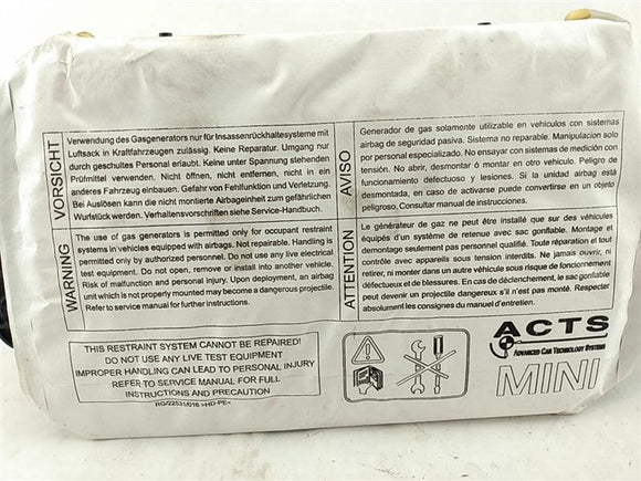 Mini Cooper S Passenger Dash Airbag