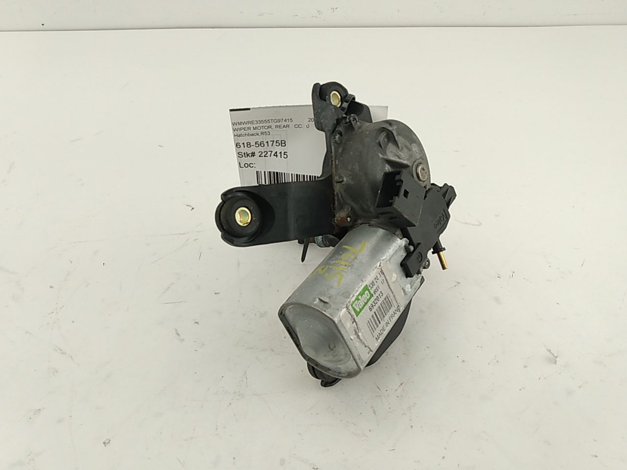 Mini Cooper S Rear Hatch Wiper Motor