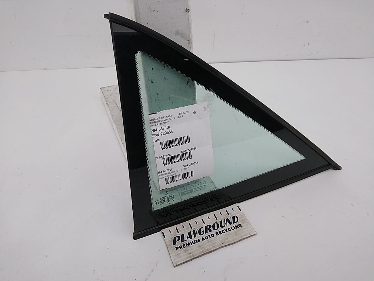 Mercedes SL320 Rear Left Quarter Glass - 0