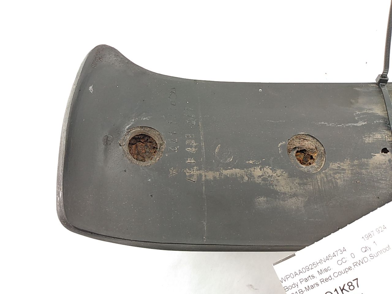 Porsche 924 Rear Left Rubber Bumper