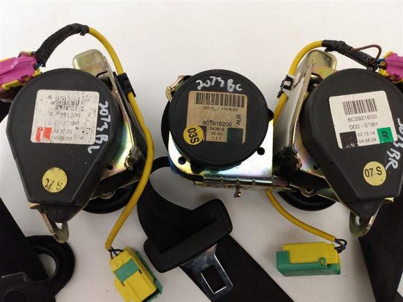 Volkswagen Phaeton Rear Seat Belts And Retactors