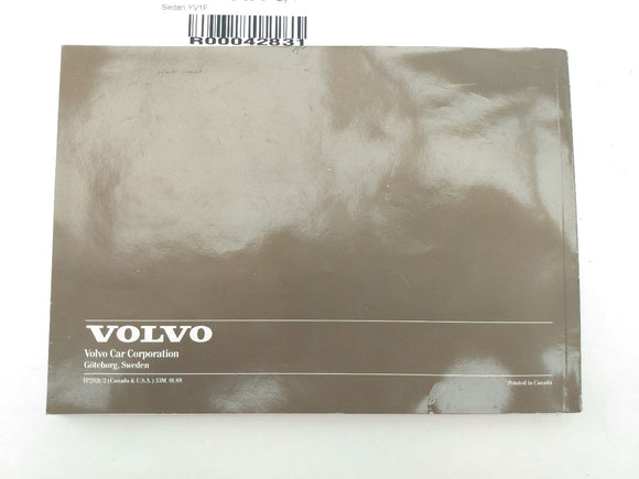 Volvo 240 Owners Manual