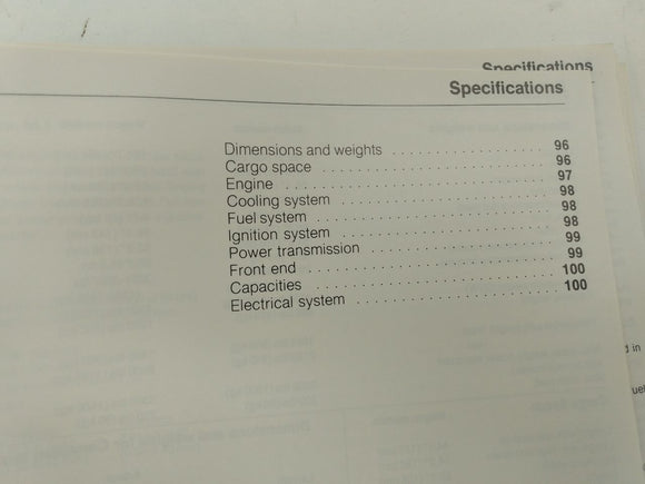 Volvo 240 Owners Manual