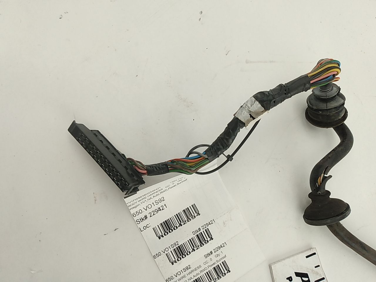 Volvo 740 Front Left Door Wiring Harness - 0