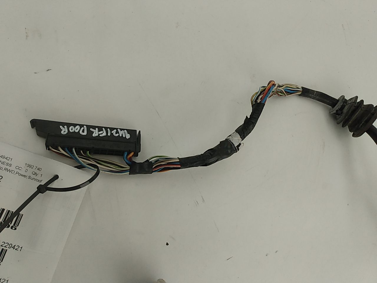 Volvo 740 Front Right Door Wiring Harness - 0