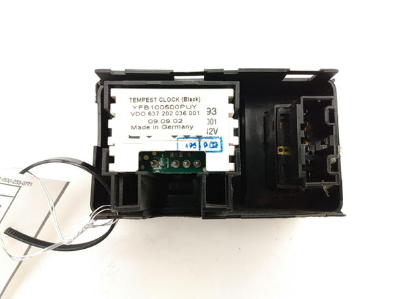 Land Rover Discovery Clock With Central Locking Switch