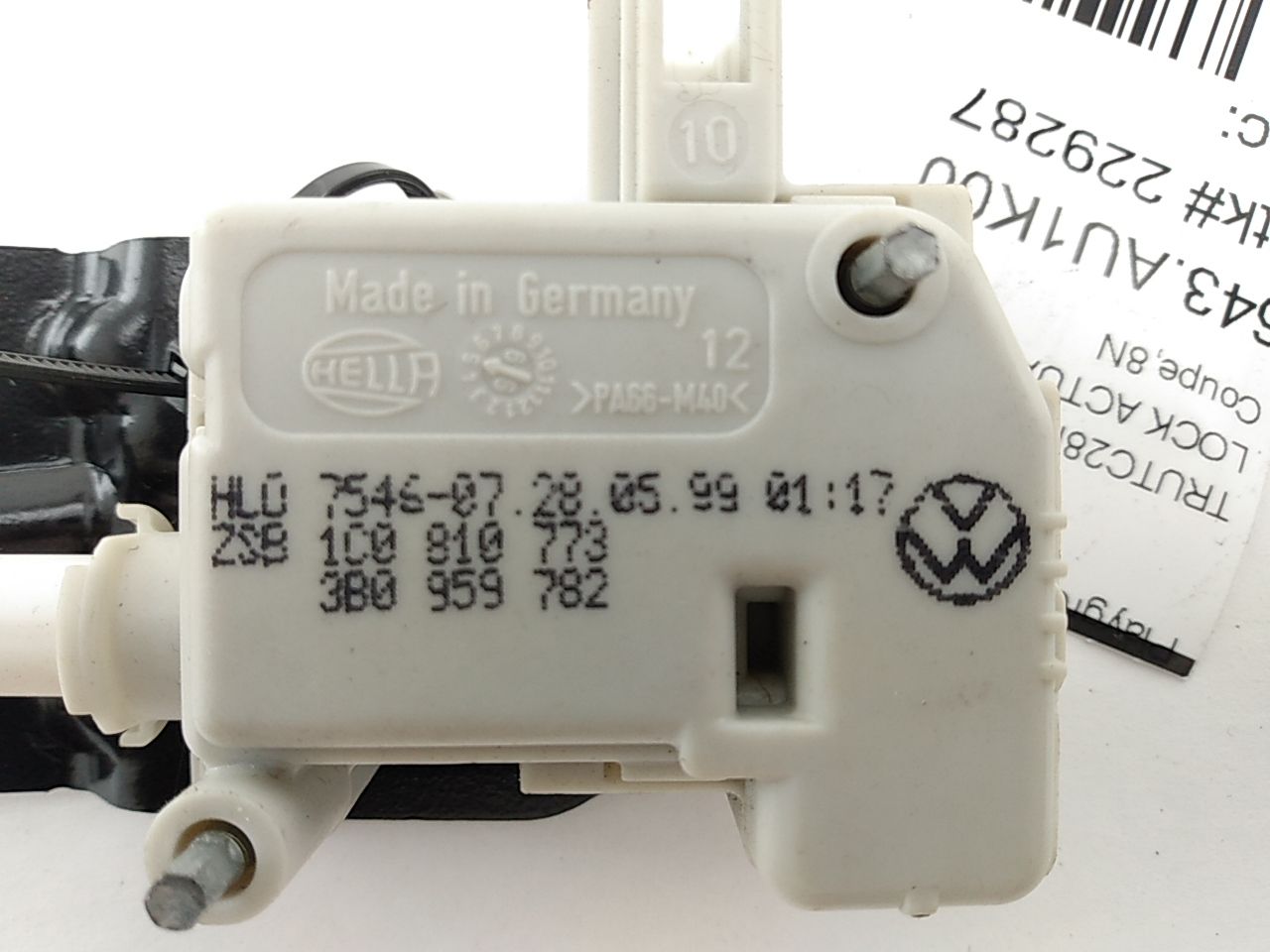 Audi TT Fuel Door Lock Actuator