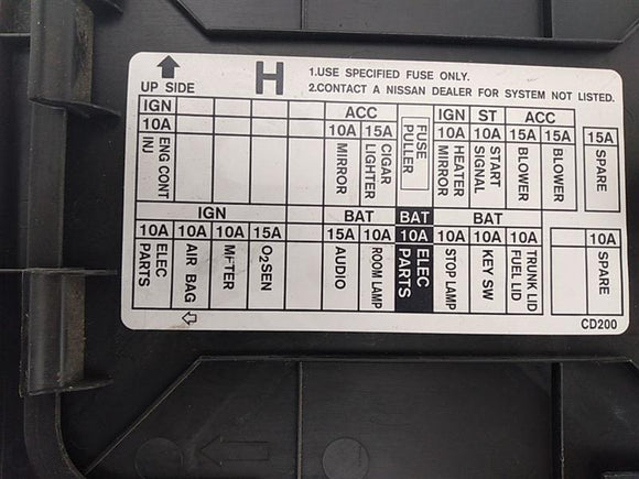 Nissan 350Z Front Left Fuse Cover Trim Panel