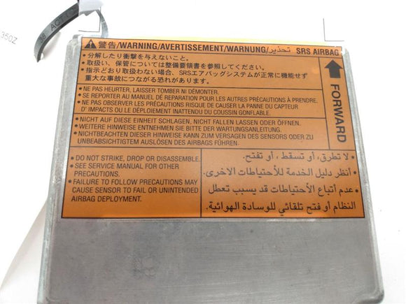 Nissan 350Z Air Bag Control Module Front With Side