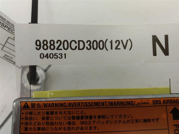 Nissan 350Z Air Bag Control Module Front With Side