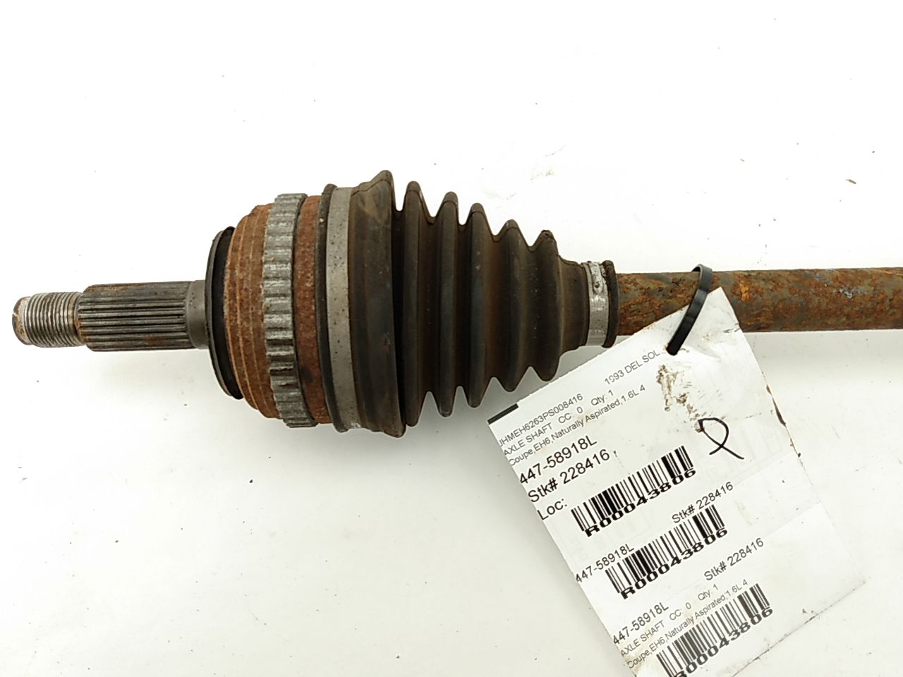 Honda Del Sol Front Left CV Axel - 0