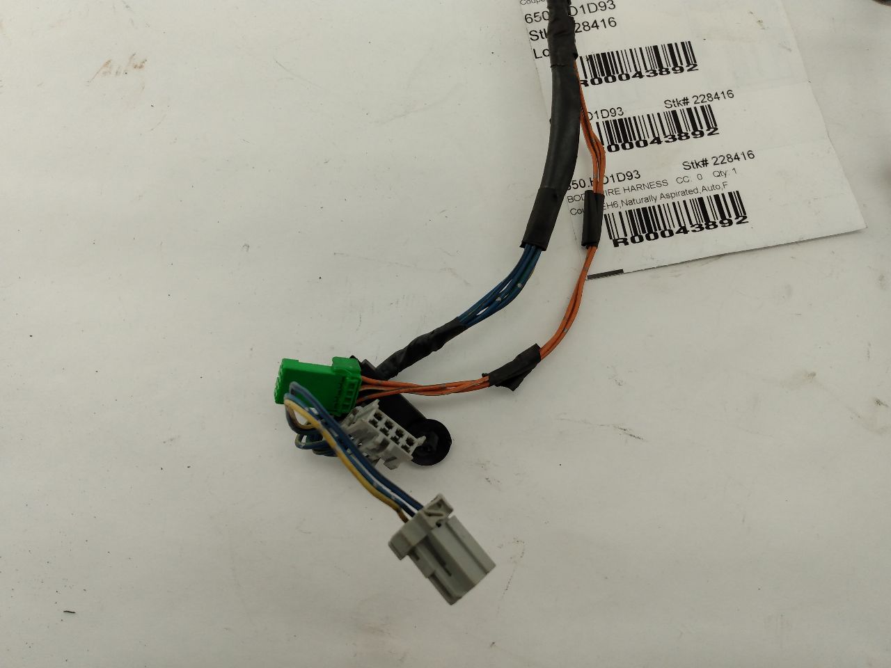 Honda Del Sol Front Right Door Wiring Harness - 0