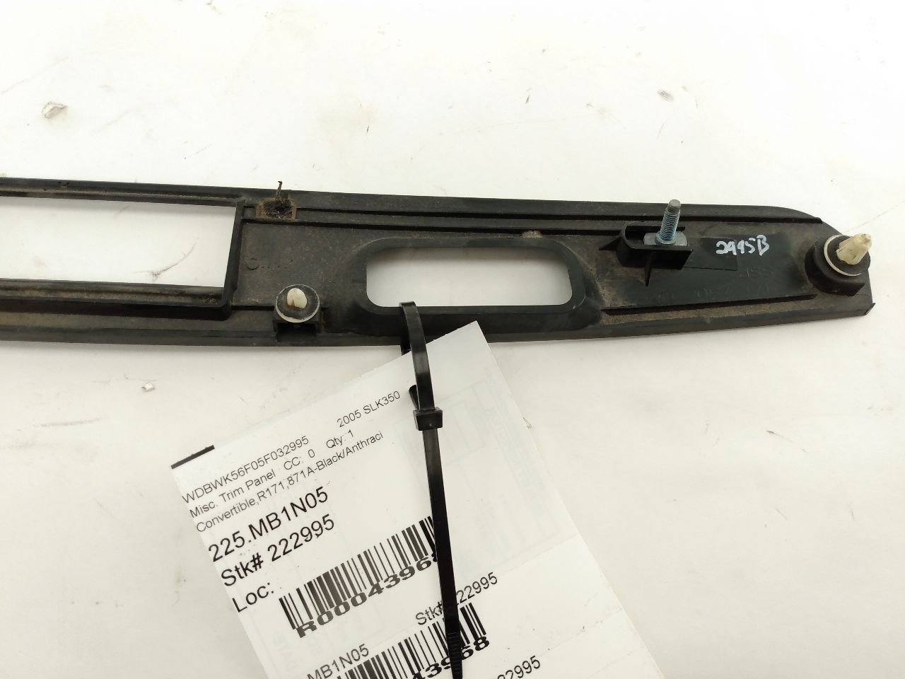 Mercedes SLK350 Trunk Lid Moulding