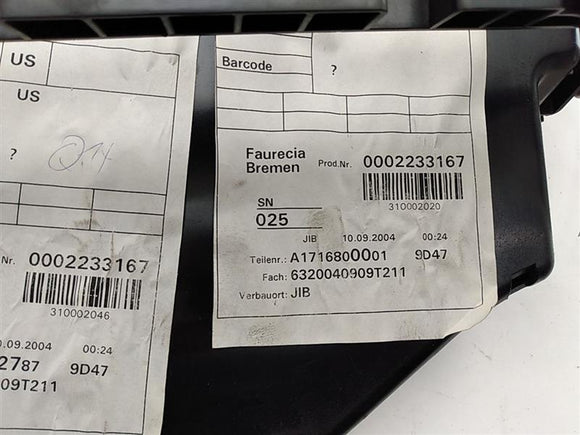 Mercedes SLK350 Front Right Glove Box