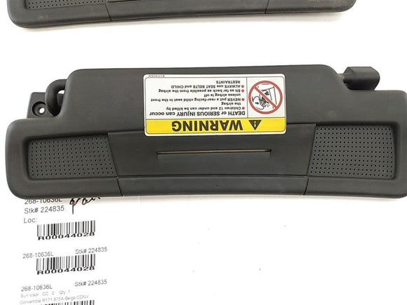 Mercedes SLK280 Pair Of Sun Visors