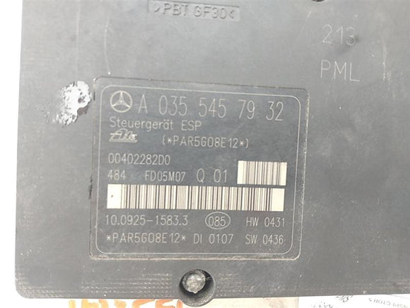 Mercedes SLK280 Anti Lock Brake Module