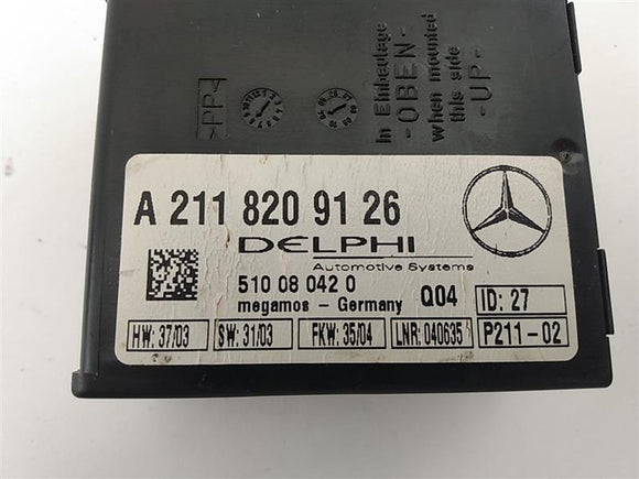Mercedes SLK350 Anti Theft Control Module