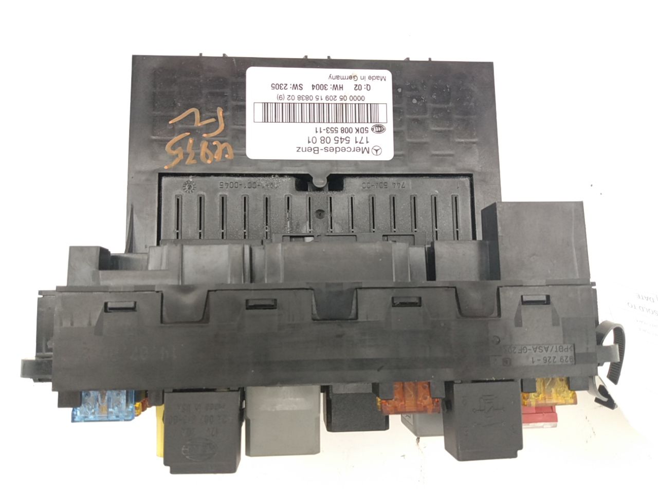 Mercedes SLK280 Fuse Block And SAM Control Module