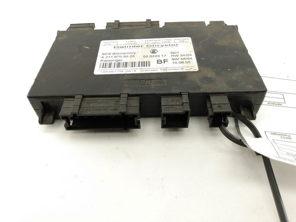 Mercedes SLK280 Front Right Seat Control Module
