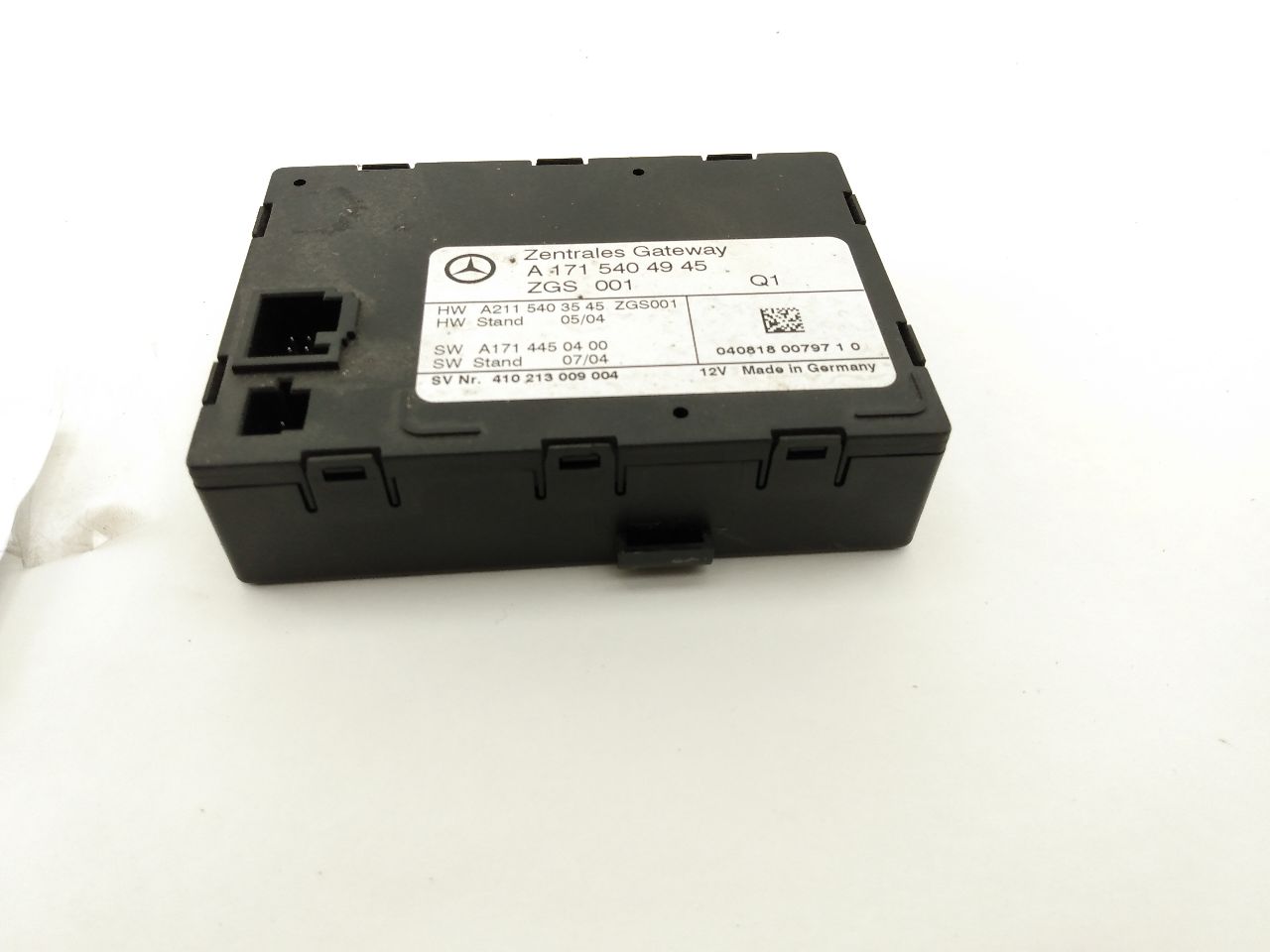 Mercedes SLK350 Central Gateway Control Unit - 0