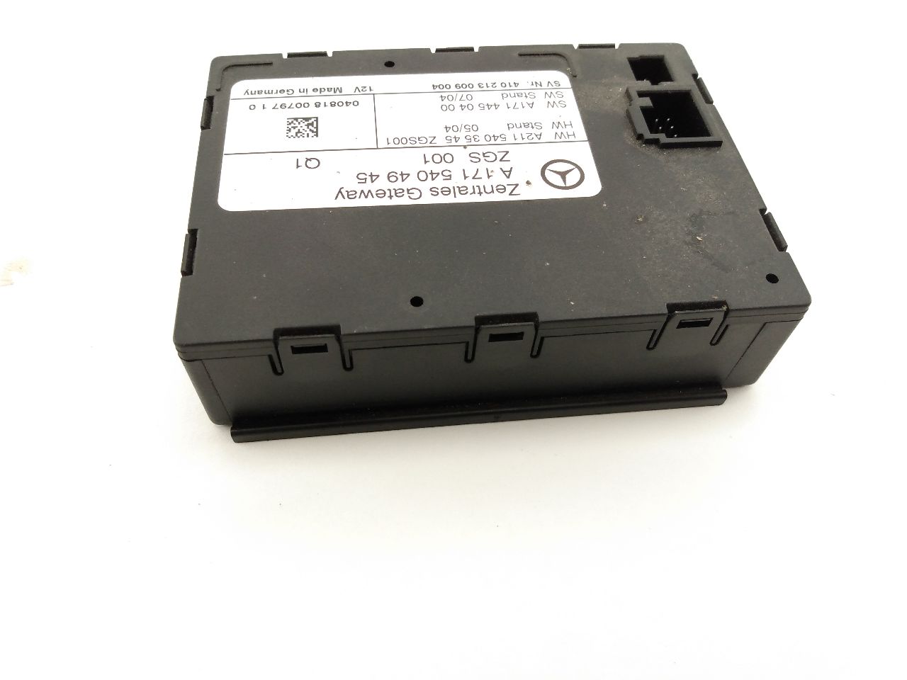 Mercedes SLK350 Central Gateway Control Unit