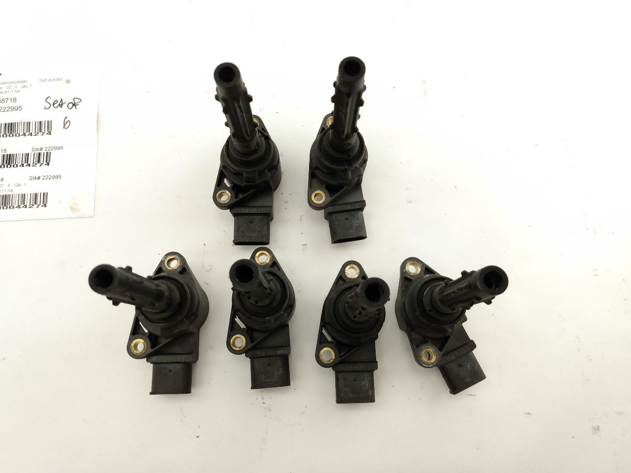 Mercedes SLK350 Set Of 6 Ignition Coils