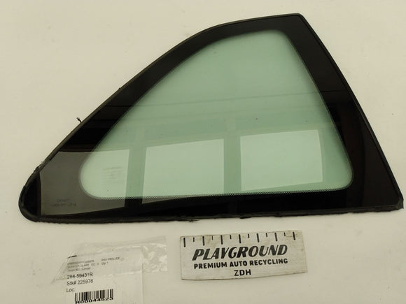 Honda Prelude Rear Right Quarter Glass
