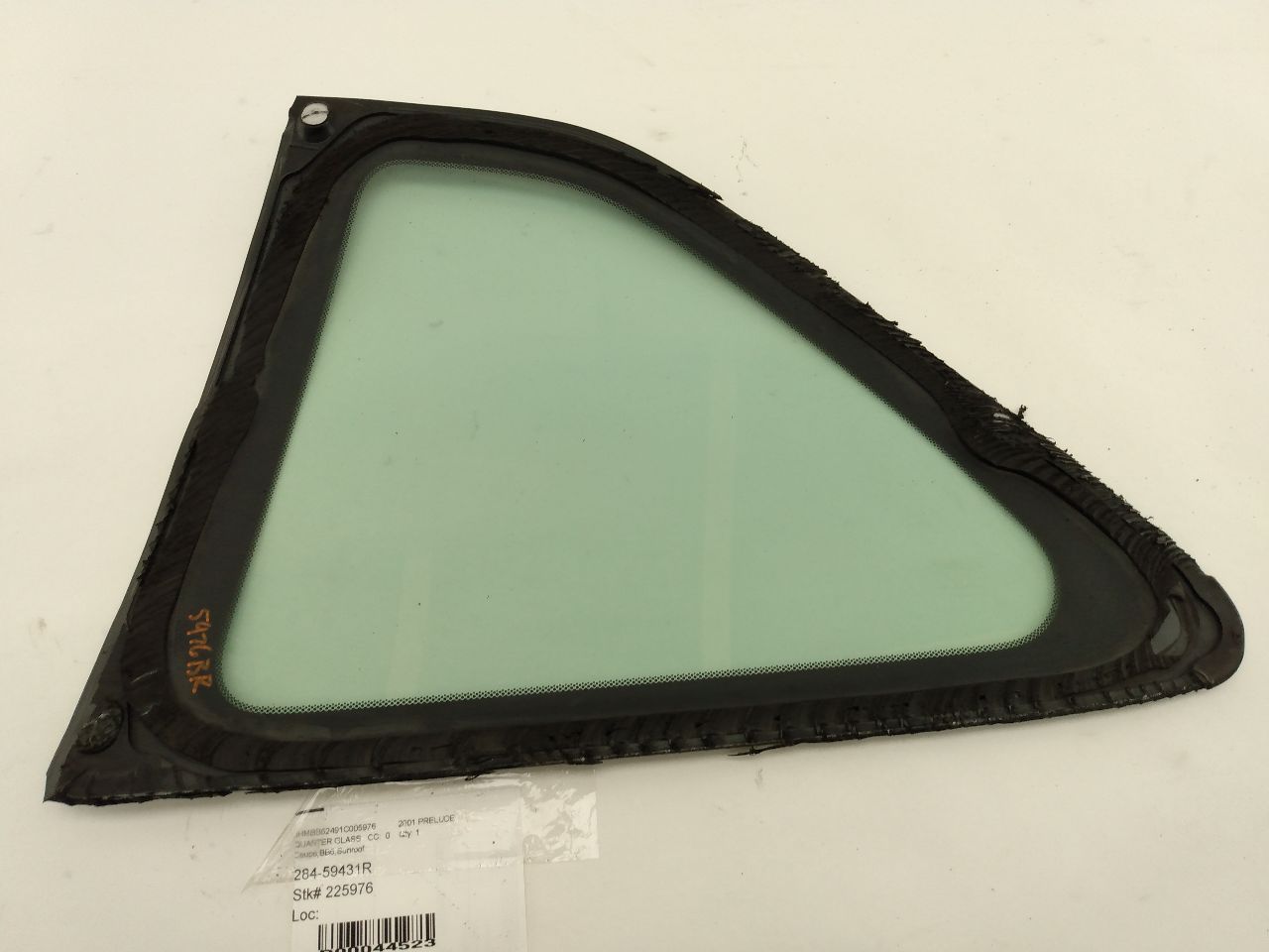 Honda Prelude Rear Right Quarter Glass