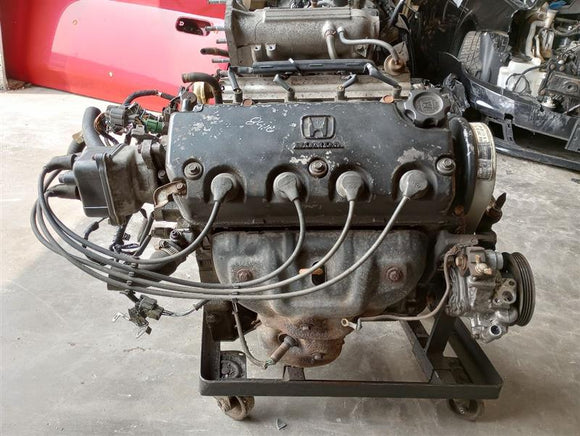 Honda Del Sol Complete Long Block Engine Vtech With Accessories And Harness